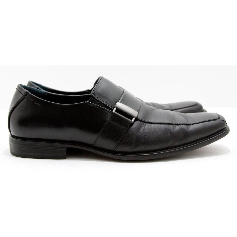 Alfani Clicker Black Dress Metal Bit Loafers 10 M